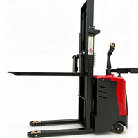 Gerbeur électrique vertical 2 tonnes, hauteur de levage 1600 mm, mât double étage, chariot de manutention d'entrepôt, commande par carte