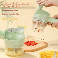Gatling Kitchen's Multi-Functional Wireless Electric Four-In-One Cutter Ail Chopper Slicer Tools for Fruit & Vegetables