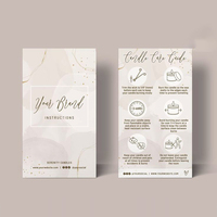 Tarjeta aromática de vela con logotipo impreso personalizado para pequeñas empresas, gracias por su tarjeta de compra, tarjeta de inserción de paquete