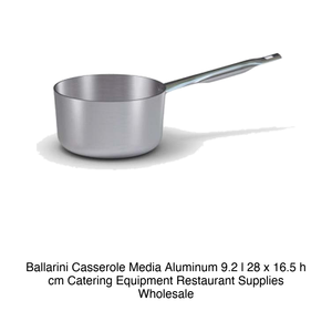 Medium Aluminum <b>Saucepan</b> Ø 28 cm H 16.5 cm, 9.2 L Ballarini - Product Image 2