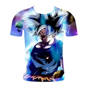 Summer 3D T-Shirt Japanese Anime T Shirts Tops Men Streetwear Stylish Super Saiyan T-shirt Goku T Shirts