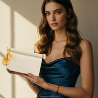 Sac à main de luxe Jwpei en métal décoratif pour femme, style créateur, idéal pour les blogueuses de mode