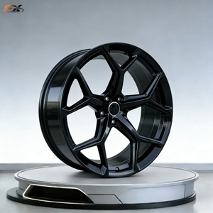 Jantes 5*120 5*114.3 17 18 19 20 pouces en alliage d'aluminium noir hyper brillant, forgées sur mesure pour <span class=keywords><strong>Audi</strong></span> RS4 <span class=keywords><strong>RS6</strong></span> S4 S5 S6 BMW - Product Image 2