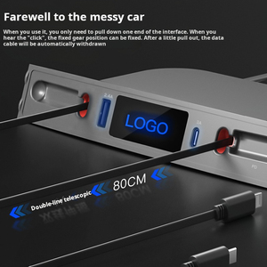 Chargeur de voiture électrique rapide avec type-<span class=keywords><strong>c</strong></span> et port <span class=keywords><strong>USB</strong></span> pour <span class=keywords><strong>prise</strong></span> de chargeur de téléphone pratique <span class=keywords><strong>Tesla</strong></span> - Product Image 6