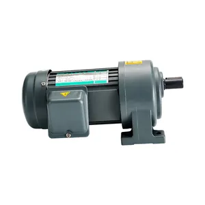 Motor induksi AC Horizontal, dengan kotak gear 3-200 rasio 1/8HP 1/4 HP 1/2HP 1HP 2HP 3HP 5HP 3-Phase 1-Phase untuk bubut