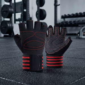 Guantes Deportivos Unisex SMART SHINE ENTERPRISES, Medios Dedos, Ligeros, de Poliéster, Transpirables, Suaves, Premium, para Levantamiento de Pesas y Ciclismo - Product Image 3