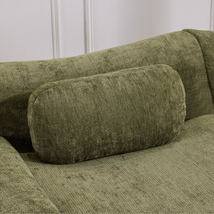 Modern Three Seat Vacuum Pack Carton L Shape Boneless Settee Large Sectional Sofa with Footrest Cozy Chenille Fabric <b>Cloud</b> Couch - Product Image 4