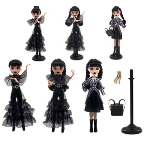Jouets transfrontaliers, poupée en PVC Addams Wednesday, groupe de filles coréennes tendance, jouet en peluche - Product Image 1
