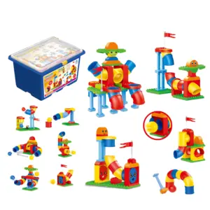Brinquedos educativos diy, crianças pequenas, blocos de construção de plástico inteligente
