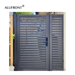 Puerta de persiana de patio corredera de aluminio Guangzhou, puerta de persiana fija de estilo europeo, vidrio aislante de alta calidad a prueba de agua - Product Image 6