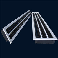 Diffuseur linéaire en aluminium pour climatiseur, grille de ventilation à fentes pour plafond, avec plénum, design moderne mural pour appartement