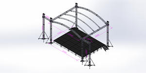 Estructura de Iluminación de Aluminio para Exteriores Personalizada - Product Image 2