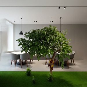 Árbol de Cacao Artificial, Árbol <span class=keywords><strong>Tropical</strong></span> Artificial Realista, Sin Mantenimiento, para Uso Comercial en Interiores y Exteriores - Product Image 4