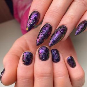 <span class=keywords><strong>Ongles</strong></span> en acrylique press-on effet ombré <span class=keywords><strong>Hailey</strong></span> <span class=keywords><strong>Bieber</strong></span>, qualité salon, design luxueux, réutilisables, longs faux <span class=keywords><strong>ongles</strong></span> - Product Image 5