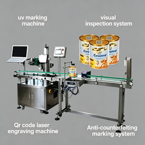 Machine de marquage laser CO2 à autofocus pour ligne de production, équipement de marquage des boîtes de lait en poudre avec lecture QR et élimination automatique des défauts - Product Image 2