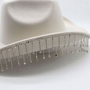 Sombreros Fedora con Pedrería para Festivales, Sombreros de Vaquero de Fieltro de Poliéster y Algodón para Hombre, Venta al Por Mayor - Product Image 6