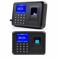 Máquina de Control de Asistencia con Huella Dactilar, Control de Acceso Biométrico con Teclado PIN y Pantalla LCD, Gran Venta