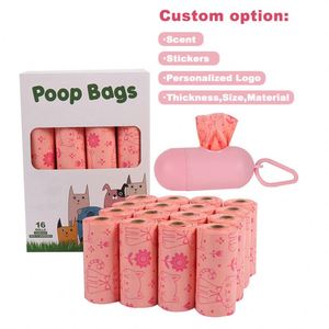 Customizable Logo Dog Puppy Poo Scoop Dispenser Biodegradable <b>Compostable</b> Sustainable Waste Bag - Product Image 2