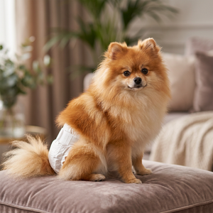 Couches jetables respirantes et absorbantes anti-fuites pour animaux de compagnie XS/S/M/L/XL – Couches pour chiens et chats mâles - Product Image 5