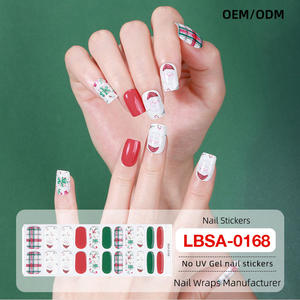 Kits de Uñas Postizas con Purpurina de Escamas de Sirena Oceánica, Diseño de Fantasía de Lujo en 3D Azul Verde - Product Image 5