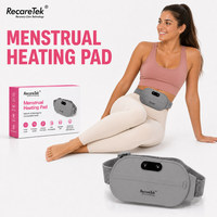 Dispositivo de Masaje para el Vientre, Alivio del Dolor Menstrual, Producto de Masaje Recargable con Calor, Dispositivo Portátil para el Hogar, Producto para el Cuidado Femenino