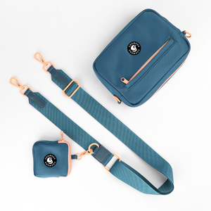 Borsa per Passeggiata con Cani a Tracolla con Porta Snack e Dispenser per Sacchetti Igienici Logo Personalizzato Basso MOQ Supporto Regolabile Impermeabile - Product Image 1