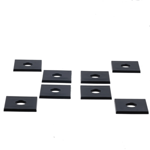 Rondelle en plastique PP noire carrée 40x40x4mm à trou unique, surface lisse, moulée par injection, marque <span class=keywords><strong>Keren</strong></span>, vente en gros - Product Image 6