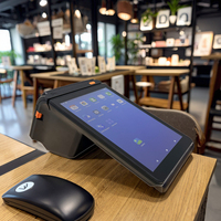 Terminal de point de vente portable Android 15 de 8 pouces avec imprimante thermique 80 mm, NFC, Bluetooth, USB pour système de commande par code QR dans les restaurants