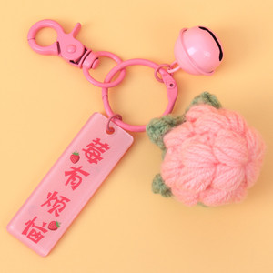 Llavero de ganchillo de felpa con diseño 'Good Things Happen', colgante para mochila, regalo promocional, recuerdo de fiesta, accesorios bonitos al por mayor - Product Image 3