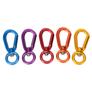 Mosquetón giratorio <span class=keywords><strong>pequeño</strong></span> personalizado de fábrica, mosquetón de aluminio con función de bloqueo para correa de perro - Product Image 3