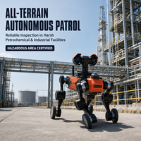 Robot d'inspection thermique infrarouge intelligent, étanche IP66, robot de patrouille de sous-stations avec caméra PTZ 360°