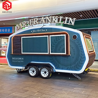 Taille personnalisée fabricant nouveau Style Pizza camion restauration rapide kiosque cuisine remorque chariot Mobile café magasin crème glacée chariot