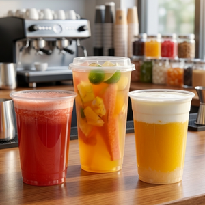 Gobelets en plastique PET transparents jetables de 12oz, 16oz, 22oz, 24oz, calibre 98mm, en forme de U, pour thé, boissons froides, mariage, fête, lait au thé - Product Image 4
