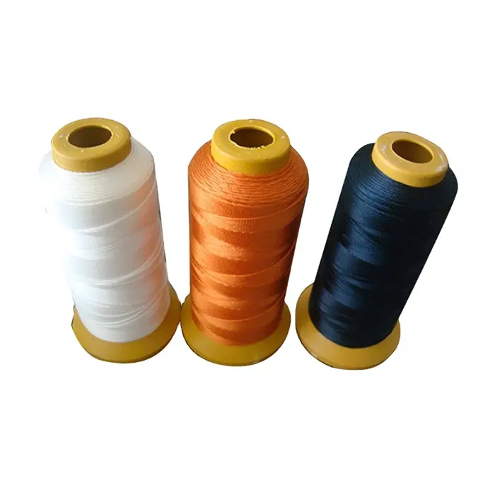 Hilo de Nylon de color personalizado de alta tenacidad 6 para hilo de coser de nailon 300D/3