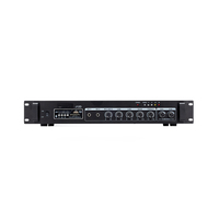 Yüksek kaliteli J12D 120W 2 bölgeli 4-16 70V 100V Metal Güç Amplifikatörü, FM USB özellikli