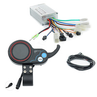 Accessoires pour moteur de vélo électrique, contrôleur 36V 15A, écran LCD couleur, affichage de la vitesse, modèle avec accélérateur