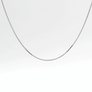 Cute Square <b>Box</b> Shaped White Pt950 Fine Thin Pendant Necklace For Girls <b>Sweet</b> Minimalist Platinum Jewelry - Product Image 4