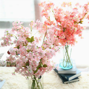 Hot Bán Các Loại Khác Nhau Lụa Hoa Anh Đào Cây Chi Nhánh Nhân Tạo Sakura Hoa Cho Đám Cưới Trang Trí Nội Thất - Product Image 5