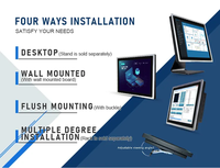 PC industriel OEM ODM avec écran LCD 12,1 pouces, tactile résistif HD, 8 ports USB, affichage publicitaire, fixation murale VESA