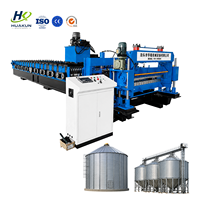 Máquina Automática de Conformación de Rollos para Paneles de Acero Galvanizado Corrugado para Tanques de Agua y Silos de Grano con Motor de Engranajes y Bomba