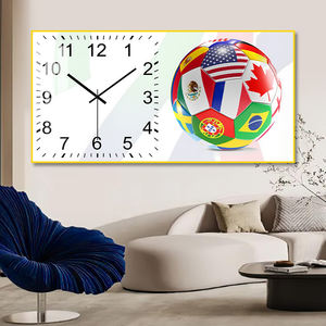 นาฬิ<span class=keywords><strong>กา</strong></span>แขวนผนังรูปฟุต<span class=keywords><strong>บอล</strong></span>ลายธงชาติหลายประเทศ ออกแบบเองได้ สำหรับแฟนบอล ตกแต่งบ้านส่วนตัว ห้องนั่งเล่น - Product Image 3