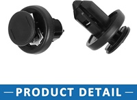 Clips en plastique de type poussoir de pare-chocs avant de carrosserie automobile en gros 40 pièces