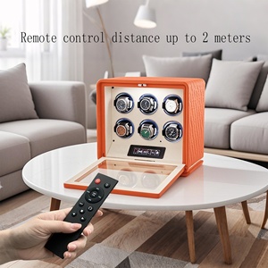 Estuches para Relojes Mecánicos de Cuero para 4 Relojes <span class=keywords><strong>Automáticos</strong></span>, Caja Giratoria con Pantalla Táctil LCD Inteligente - Product Image 6