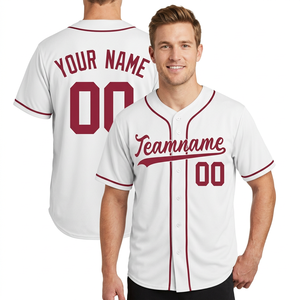 Uniformes de Béisbol y Sóftbol Personalizables con Nombre del Equipo Impreso, Talla Grande, Manga Corta, Transpirables, Antibacterianos - Product Image 1