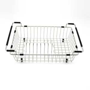 High Quality dish drain basket Kitchen accessories stainless steel dish drying rack