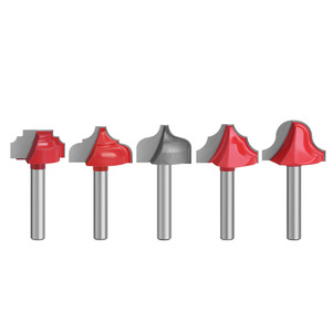 Carbide Tipped Roundover Router Bits 1/4 In Shank Woodworking <b>Cutter</b> Set For Cabinet Door <b>Edge</b> Routing - Product Image 3