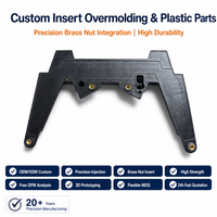Piezas de Plástico Moldeadas por Inserción de Precisión Personalizadas OEM con Tuerca de Latón, Soporte Interno para Control de Videojuegos, Accesorio para Juegos