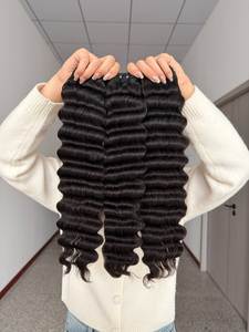 Parrucche e Tende di <span class=keywords><strong>Capelli</strong></span> Ricci Afro 100% Veri Remy Cambogiani Lavorate a Mano, Extension Traspiranti all'Uncinetto - Product Image 4