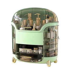 Organisateur de maquillage en plastique imperméable et anti-poussière pour femmes, grande capacité, pour le rangement des cosmétiques, des bijoux et des produits de soin de la peau, vente en gros - Product Image 1
