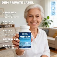 Capsules de probiotiques buccaux ProDentim en marque privée OEM pour adultes, 60 capsules, favorisent la santé des dents et des gencives